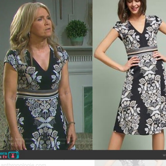 Anthropologie embroidered soirée dress - Picture 5 of 16